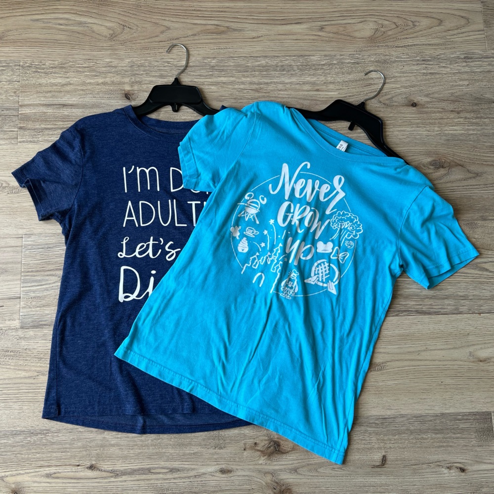 Blue and‎ Navy Adult Disney Graphic T-Shirts